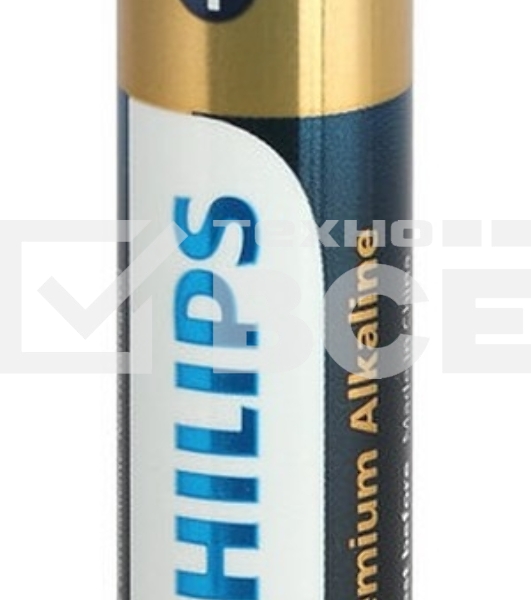 Элемент питания алкалиновый AA/LR6 1.5В Premium (блист. 4шт) Philips Б0062753