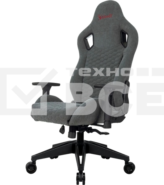 Кресло игровое A4Tech Bloody GC-770 серый соты, с подголов.