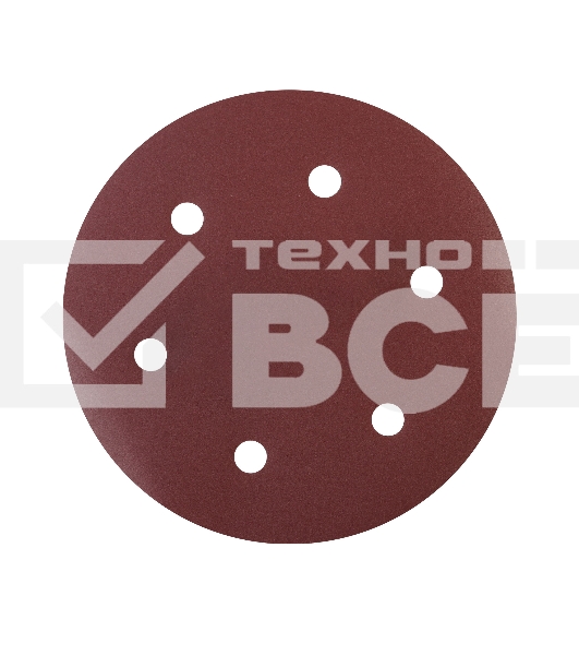 Круг шлифовальный PATRIOT на липучке, 225мм, 6 отверстий, Р400, 10 шт