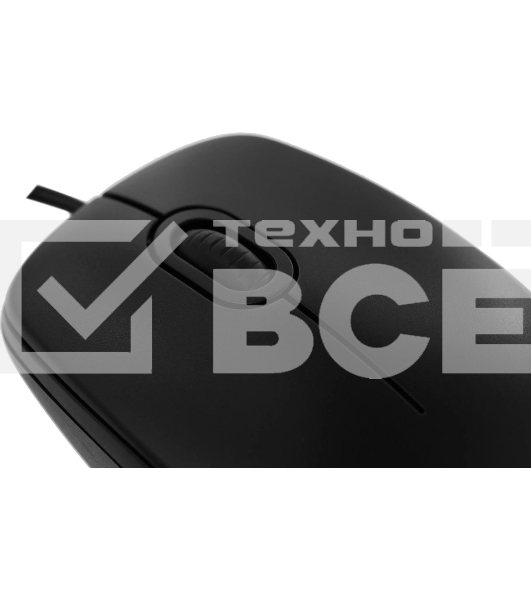 Мышь проводная Logitech B100 черный, 1000 dpi, USB, кнопки - 3