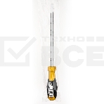 Отвертка шлицевая Deli DL6382001 8х200мм Материал: CR-V. Двухкомпонентная ручка. Хромированная, фото3