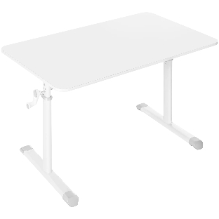 Офисный стол Defender Netis белый, 100x60 см, в63-86 см, ручной.