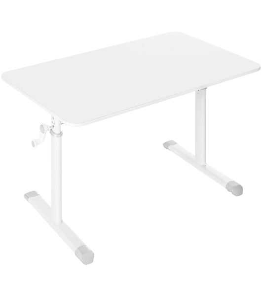 Офисный стол Defender Netis белый, 100x60 см, в63-86 см, ручной.