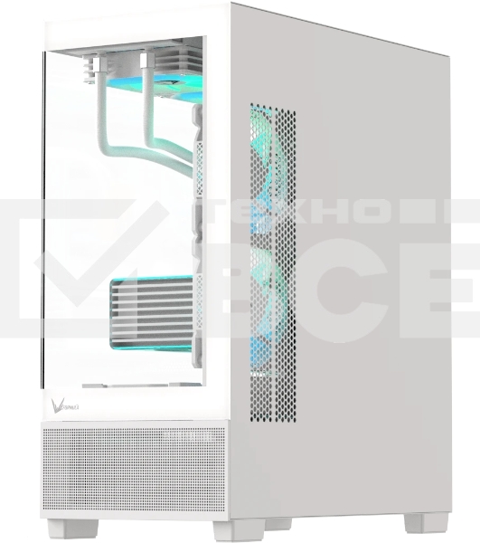 Компьютерный корпус AeroCool / Formula V Line Crystal E1 White, ATX, TYPE-C*1, USB3.0*2, Switch Display Panel