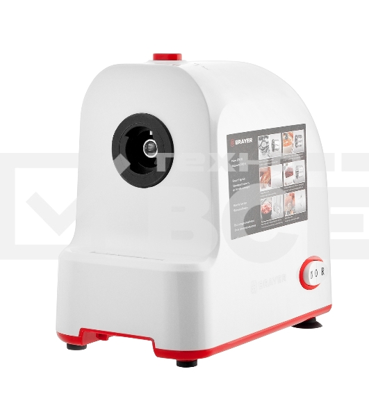 Мясорубка BRAYER BR1603, 1500 Вт, реверс, насадки кеббе, колбасы, овощи, 2 диска, отсек для хранен