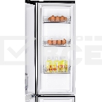 Холодильник Nordfrost RFQ 450 NFGb черное стекло многокамерный 270/135л морозилка сбоку, No Frost, Side by Side, фото8