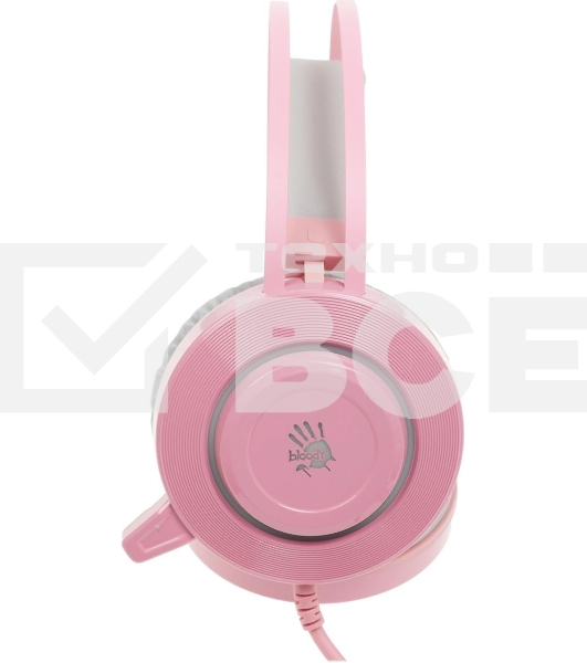 Гарнитура проводная с микрофоном A4 Bloody G521 розовый 2.3м мониторные USB оголовье (G521 (PINK))