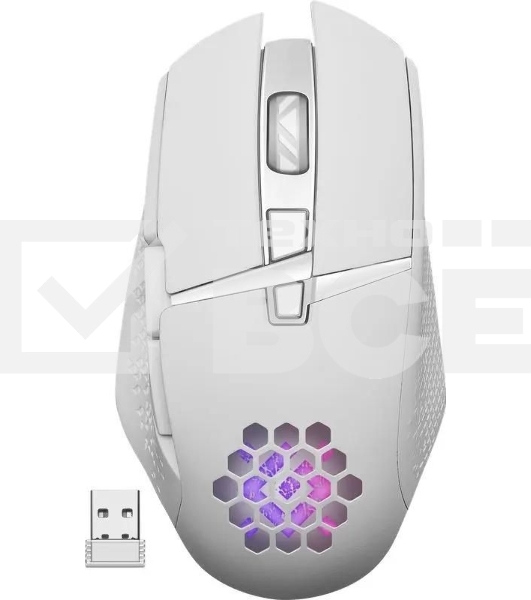 Мышь беспроводная Defender Glory GM-514 белый, 3200 dpi, радиоканал, USB, кнопки - 7