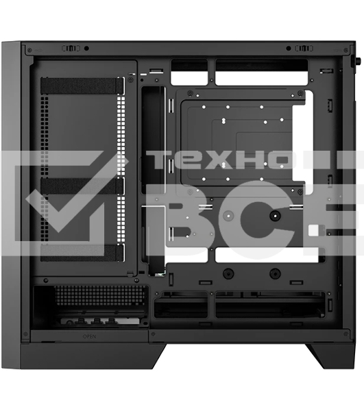 Корпус DeepCool CL600, Midi-Tower, чёрный, 2 x 120 мм