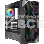 Корпус SAMA V42, Midi-Tower, чёрный, 4 x 120 мм, фото 1