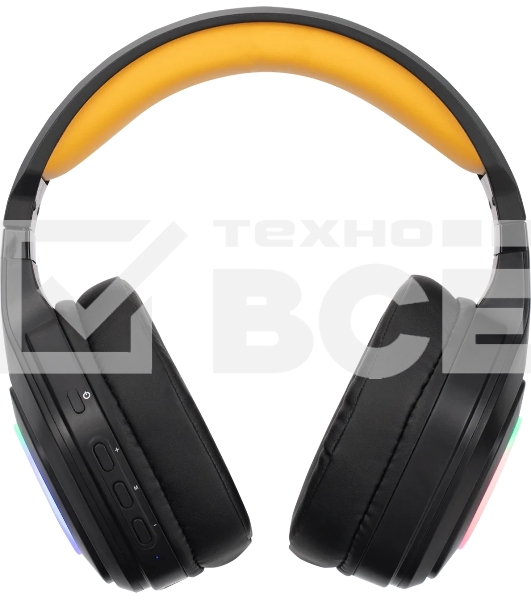 Гарнитура MARVO HG9084W Pulz 80W чёрный, беспроводная + проводная, радиоканал, до 50 ч, подсветка, совместимость с PS5, Xbox