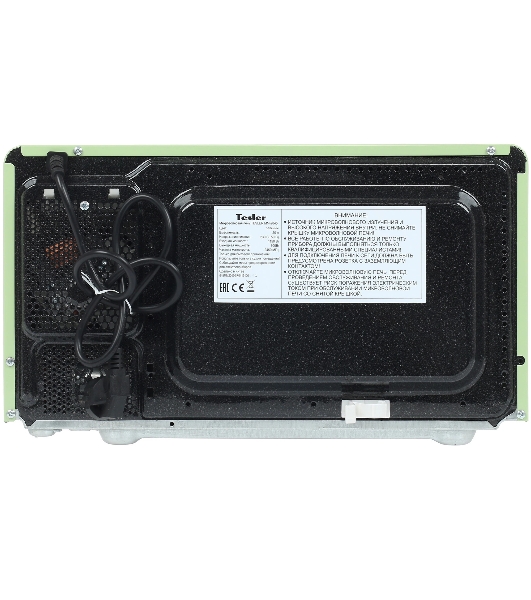 Микроволновая печь Tesler MM-2045 зеленый, 20 л, 700 Вт, переключатели - поворотный механизм