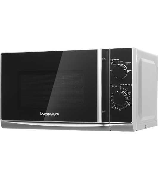 Микроволновая печь home HMM207ES черный/серебристый, 20 л, 700 Вт, переключатели - поворотный механизм