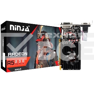 Видеокарта Ninja (Sinotex) AMD Radeon R5 230 (160SP) 2GB DDR3 64BIT DVI HDMI CRT