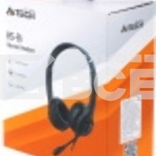 Наушники с микрофоном A4Tech HS-8i черный 1.8м накладные оголовье