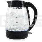 Чайник электрический Hyundai HYK-G4505 2л. 2200Вт черный (корпус: стекло), фото 1