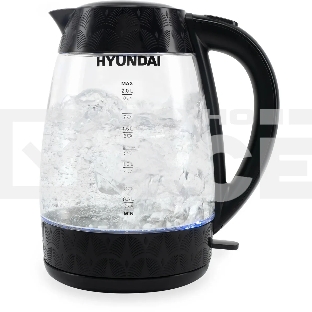 Чайник электрический Hyundai HYK-G4505 2л. 2200Вт черный (корпус: стекло)