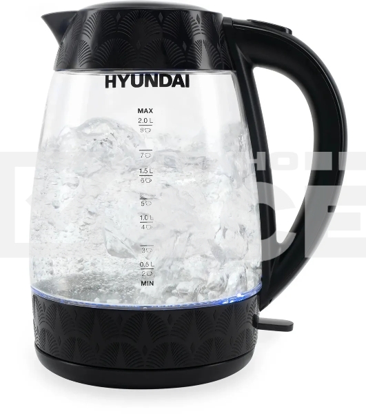 Чайник электрический Hyundai HYK-G4505 2л. 2200Вт черный (корпус: стекло)
