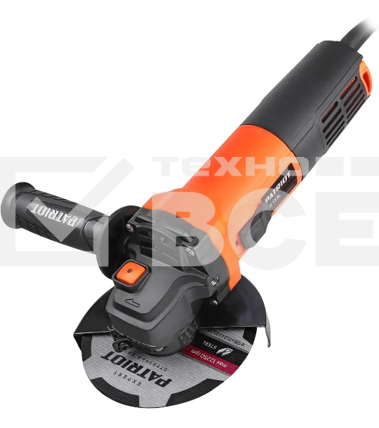 Угловая шлифовальная машина Patriot Optima AG 133L 860Вт 11000об/мин рез.шпин.:M14 d=125мм (110301133)