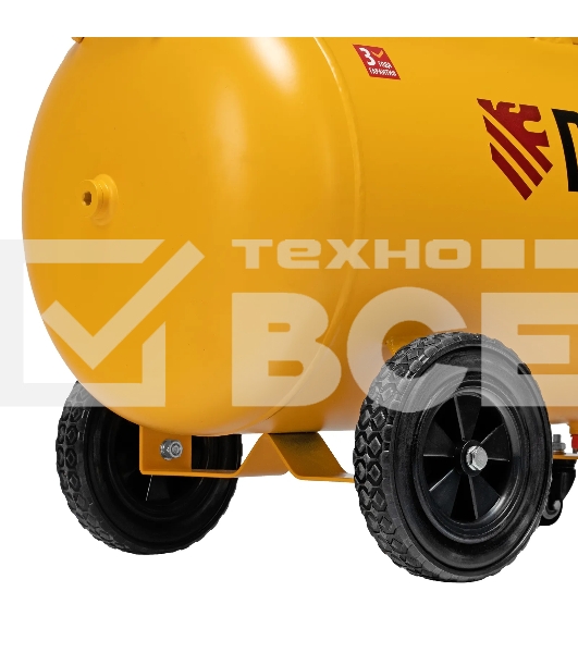 Компрессор воздушный рем. привод BCI 2200/100, 2,2 кВт, 100 литров, 420 л/мин Denzel