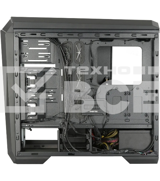 Корпус Chieftec Stallion II черный без БП ATX 4x120mm 1xUSB2.0 2xUSB3.1 audio bott PSU