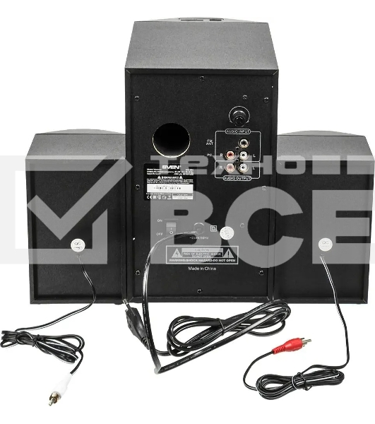Колонки SVEN MS-304 черный {~ 230 В, 50 Гц, сабвуфер: 159х 272 х 245, вес 3,3}