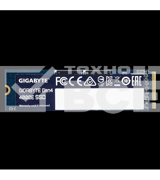 Накопитель SSD GIGABYTE Gen4 4000E, 250Gb, M.2 2280, PCIe 4.0 x4, NVMe, R/W 3500/1800