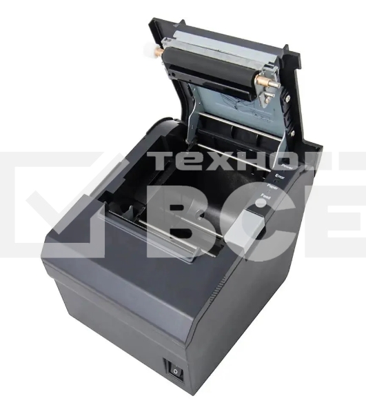 Чековый принтер Mertech MPRINT G80 прямая термопечать, 203 dpi, 250 мм/сек, Ethernet, RS-232, USB, Wi-Fi, чёрный