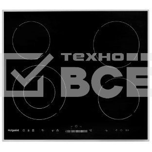 Электрическая варочная панель Hotpoint HR 6T2 X S, независимая, черный