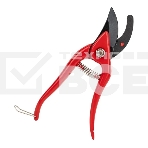 Секатор FIT 77080 Хобби 20см плоскостной лезвия внахлест сталь алюминиевые ручки, фото 1
