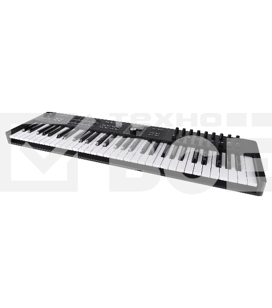 Клавиатура MIDI [231532] Arturia [KeyLab Essential 61 mk3 Black] 61 клавиша, LCD дисплей, 9 энкодеров, 8 пэдов, 9 фейдеров, 12 кнопок управления, колеса высоты тона и модуляции, 1/4