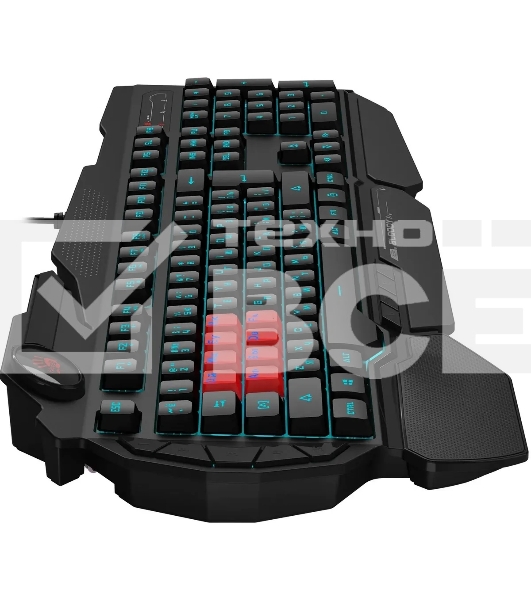 Клавиатура A4Tech Bloody B318 Black USB Multimedia Gamer LED (подставка для запястий)