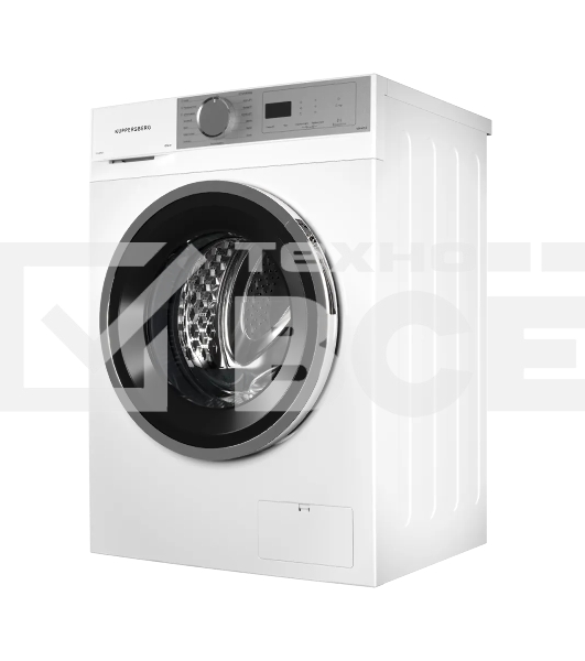 Стирально-сушильная машина Kuppersberg WDM 470 W, High-Tech, отдельностоящая, глубина 52.5 см, загрузка 8 кг, загрузка при сушке 6 кг, 14 программ, 1400 об/мин, инверторный BLDC двигатель, сенсорное/поворотное управление, пар, самодиагностика, дозагрузка белья, отложенный старт, контроль пенообразования, белый/серебристый