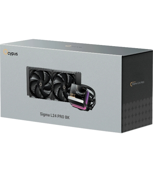 Система охлаждения Ocypus Sigma L24 PRO BK IPS Display/черный/290W/All Intel/AMD AM*/Screws