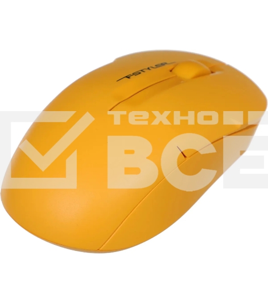 Мышь беспроводная A4Tech Fstyler FG15CS Air2 желтый, 1200 dpi, радиоканал, USB, кнопки - 3