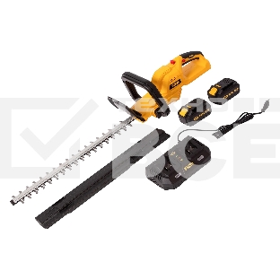 Кусторез аккумуляторный Denzel RBC510-36 Li-ion, 36 В, 4 А·ч, нож 510 мм, поворотная ручка