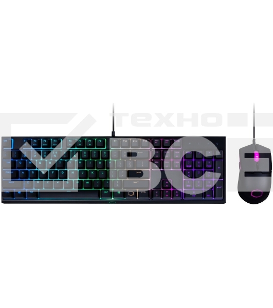 Комплект клавиатура+мышь Cooler Master MS110 проводной, USB, 3200 DPI, чёрный