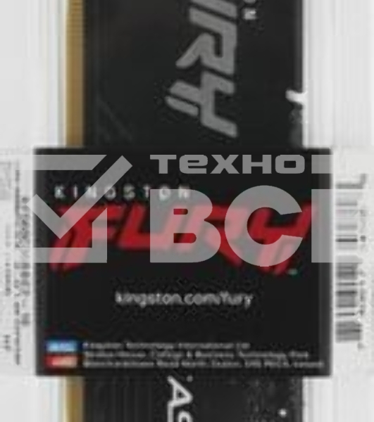 Оперативная память Kingston Fury Beast, DDR5, 16GB (1x16GB), 6000 MHz, CL36, с радиатором, чёрный