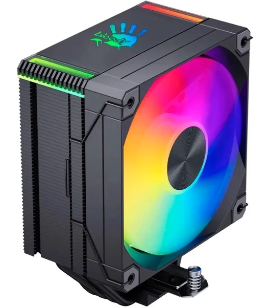 Устройство охлаждения(кулер) Bloody AC-12 ARGB Soc-AM5/AM4/1200/1700/1851 черный 4-pin 14-26dB Al+Cu 230W 582gr Ret (AC-12-ARGB230-BK)
