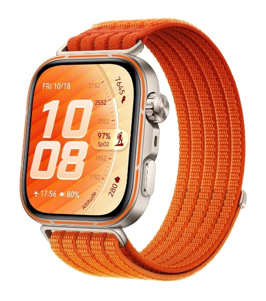 Смарт-часы Huawei Watch FIT 5 Pro, 1.92', AMOLED, Bluetooth, NFC, IP6X, оранжевый