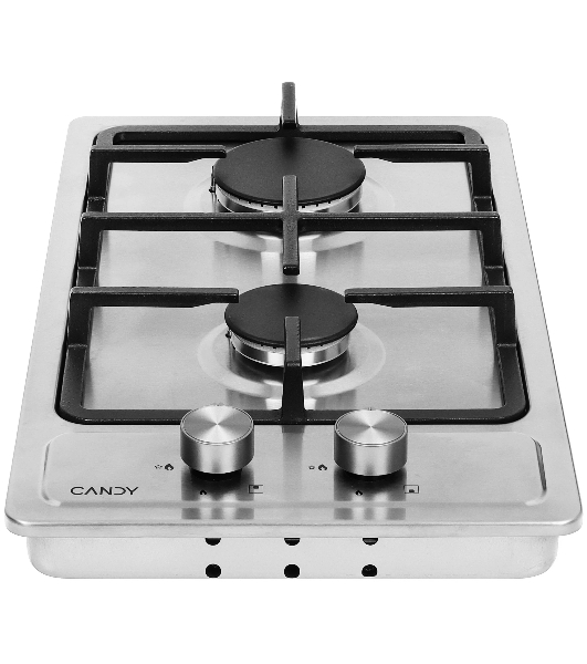 Газовая варочная поверхность Candy CHXM32CX, 2 конфорки, нержавеющая сталь, 4750 Вт