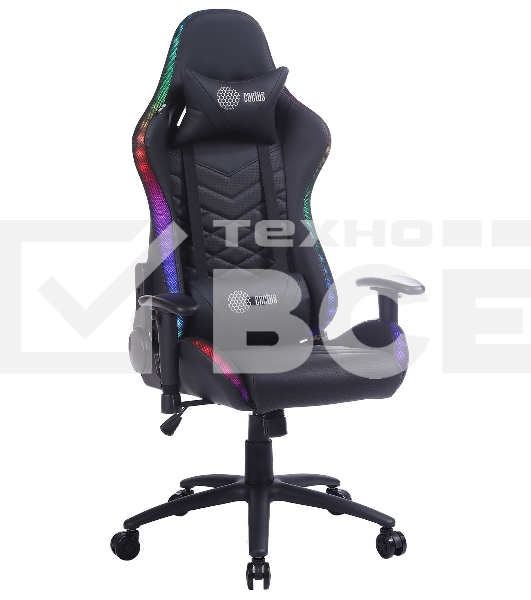 Кресло игровое Cactus CS-CHR-0099BL черный сиденье черный эко.кожа с подголов. крестовина металл пластик черный