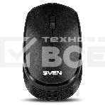 Мышь беспроводная SVEN RX-210W черный, 1400 dpi, радиоканал, USB, кнопки - 4, фото 1