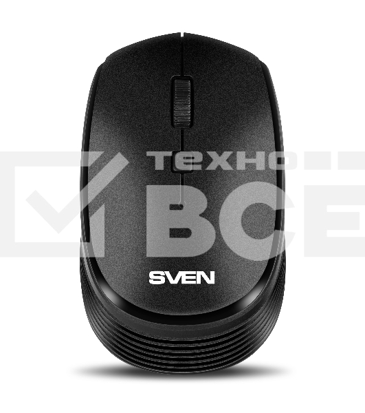 Мышь беспроводная SVEN RX-210W черный, 1400 dpi, радиоканал, USB, кнопки - 4
