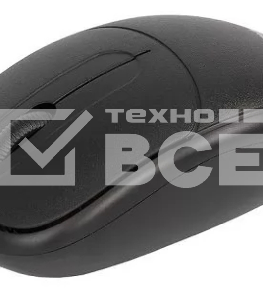 Мышь проводная Crown CMM-128 черный, 1000 dpi, USB, кнопки - 2