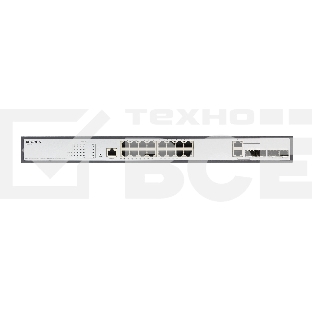 Коммутатор Managed L2 Switch 16x1000Base-T PoE, 2x1000Base-X SFP, 2xCombo 1000Base-T/SFP, PoE Budget 250W, RJ45 Console, 19