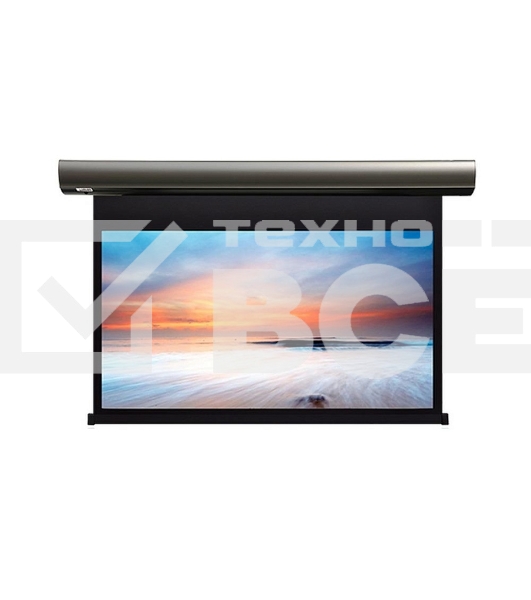 Экран с электроприводом Lumien Cinema Control LCC-100118 241x400 см (раб.область 220х390 см) Matte White черн. кайма по периметру, белый корпус, 16:9