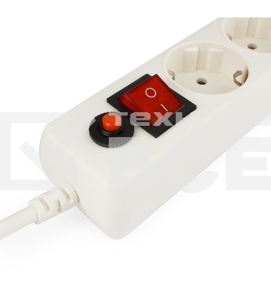 Сетевой фильтр Гарнизон 5р, 10А, 2xUSB, 1.8м, ур.защиты 4, белый, пакет