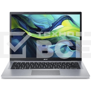 Ноутбук Acer Aspire Go 14 AG14-21P Ryzen 3 7320U 8Gb SSD 256Gb AMD Radeon Graphics 14 WUXGA IPS Cam 50Вт*ч No OS Серебристый AG14-21P-R4XC NX.KXDCD.008