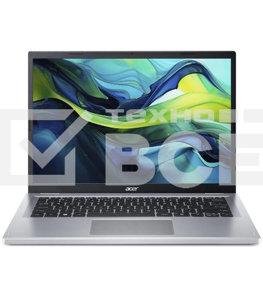Ноутбук Acer Aspire Go 14 AG14-21P Ryzen 3 7320U 8Gb SSD 256Gb AMD Radeon Graphics 14 WUXGA IPS Cam 50Вт*ч No OS Серебристый AG14-21P-R4XC NX.KXDCD.008